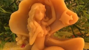 Beeswax Mermaid in a Conch Shell