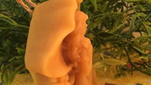 Beeswax Mermaid in a Conch Shell