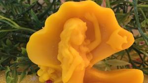 Beeswax Mermaid in a Conch Shell