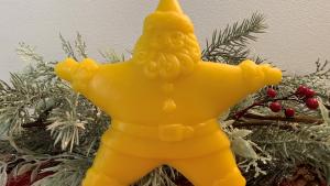 Beeswax Star Santa