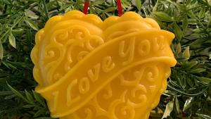 I Love You Beeswax Heart