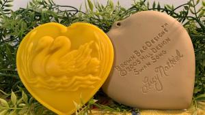 Beeswax Swan Song Heart Suncatcher