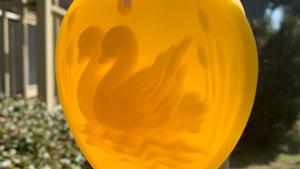 Beeswax Swan Song Heart Suncatcher