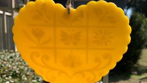 Beeswax Gardens of the Heart Suncatcher or Wall Art