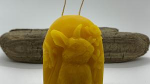 Beeswax Adorable Bunny with Daffodils Block