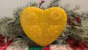 Beeswax Seasons of the Heart Suncatcher or Wall Art