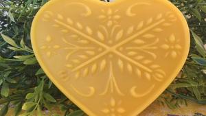 Beeswax Anniversary Heart Suncatcher