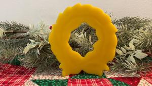 Beeswax Christmas Star Wreath Plain or Embellished