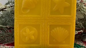 Sea Life Beeswax Four Square