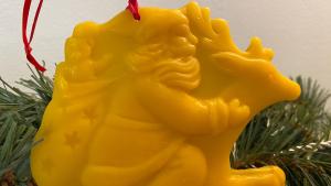 Beeswax  Santa Riding a Reindeer