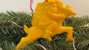 Beeswax  Santa Riding a Reindeer