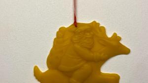 Beeswax  Santa Riding a Reindeer