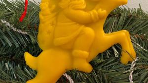 Beeswax  Santa Riding a Reindeer