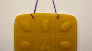 Beeswax  Bunny and Eggs Wall Hanging
