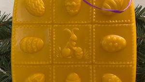 Beeswax  Bunny and Eggs Wall Hanging