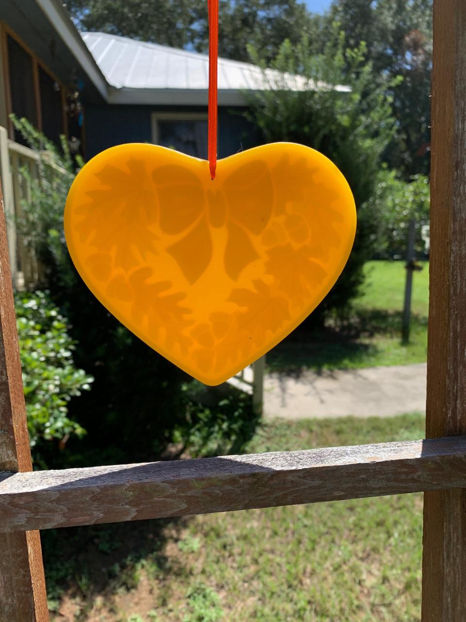 Beeswax Fall Acorns & Leaves Heart Wreath