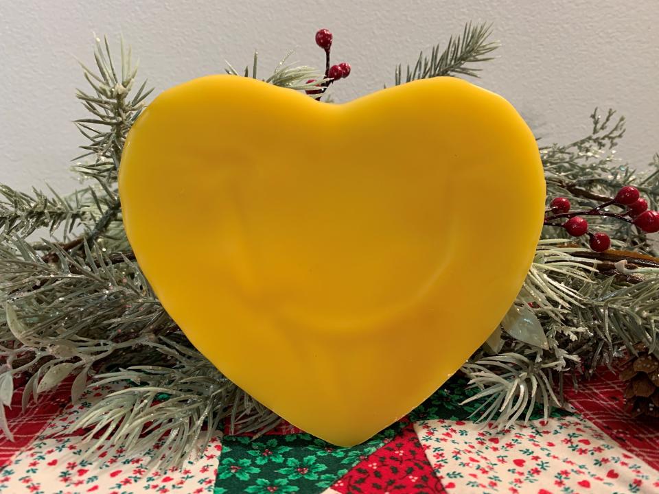 Beeswax Cornucopia Heart