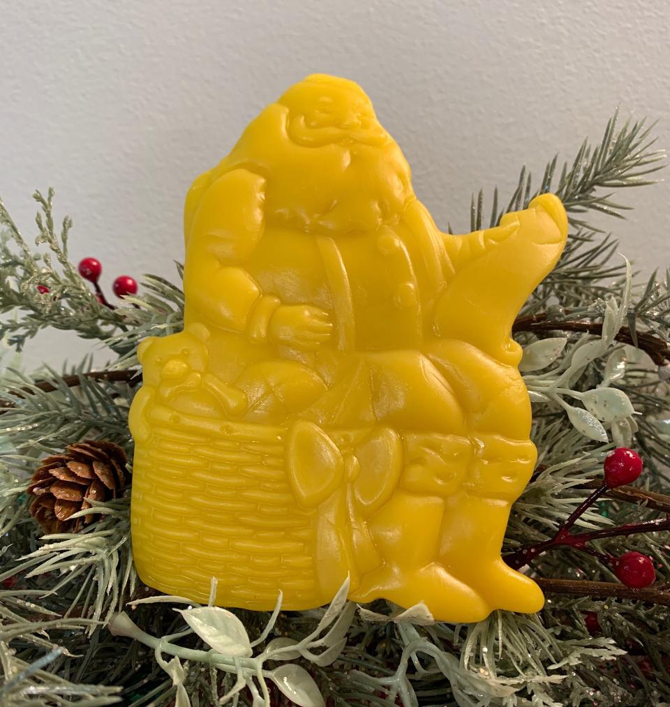 Beeswax Santa Checking his List