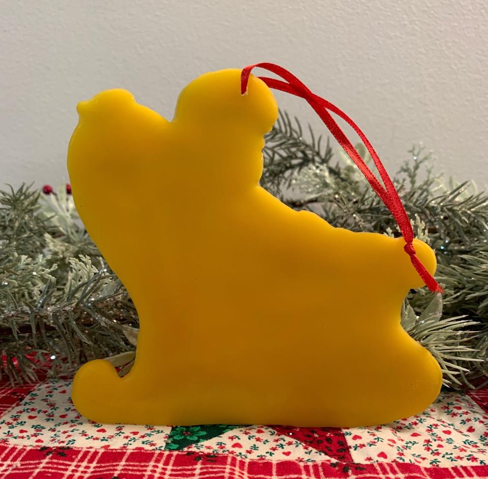 Beeswax Santa in Sleigh