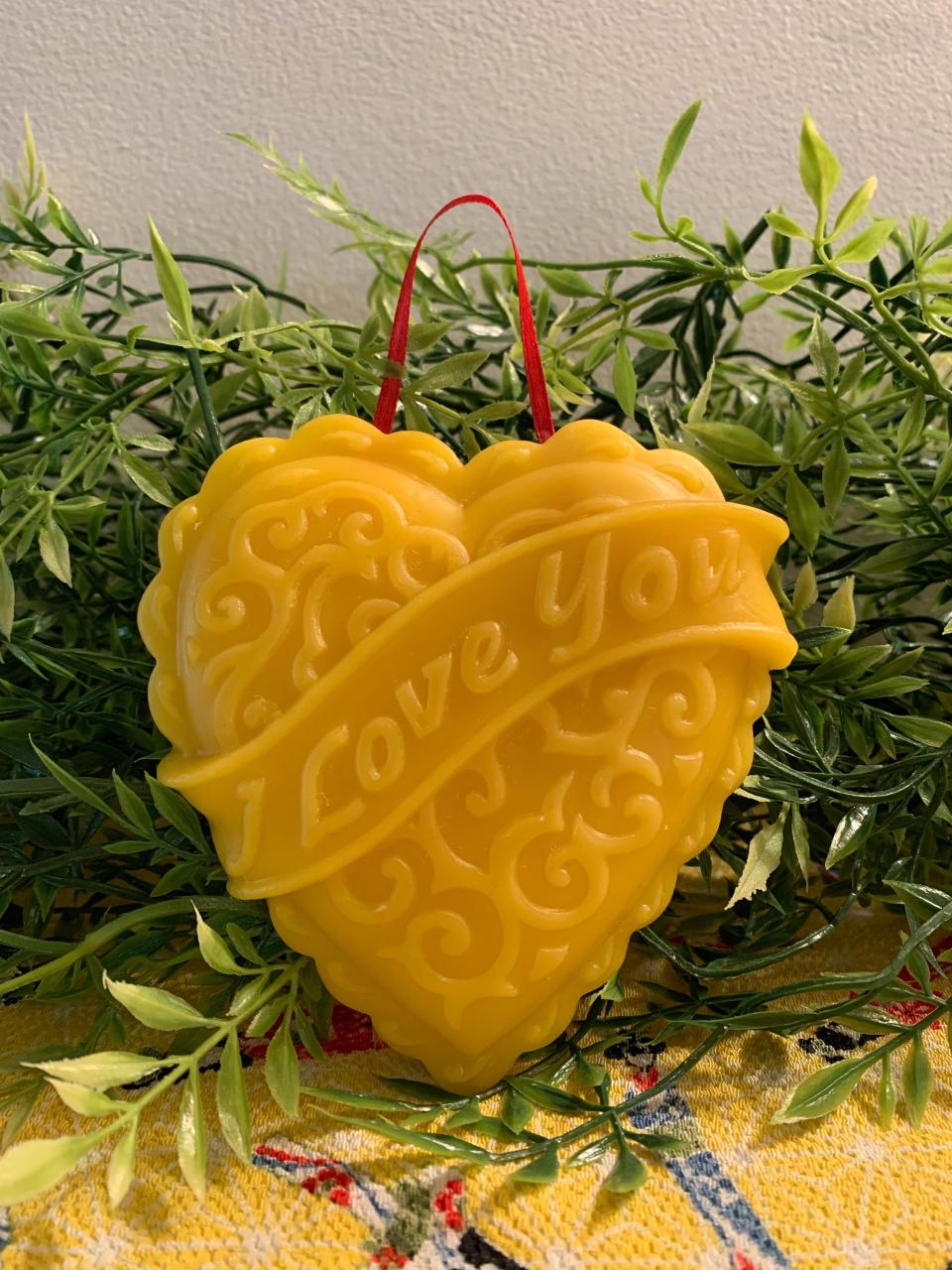 I Love You Beeswax Heart