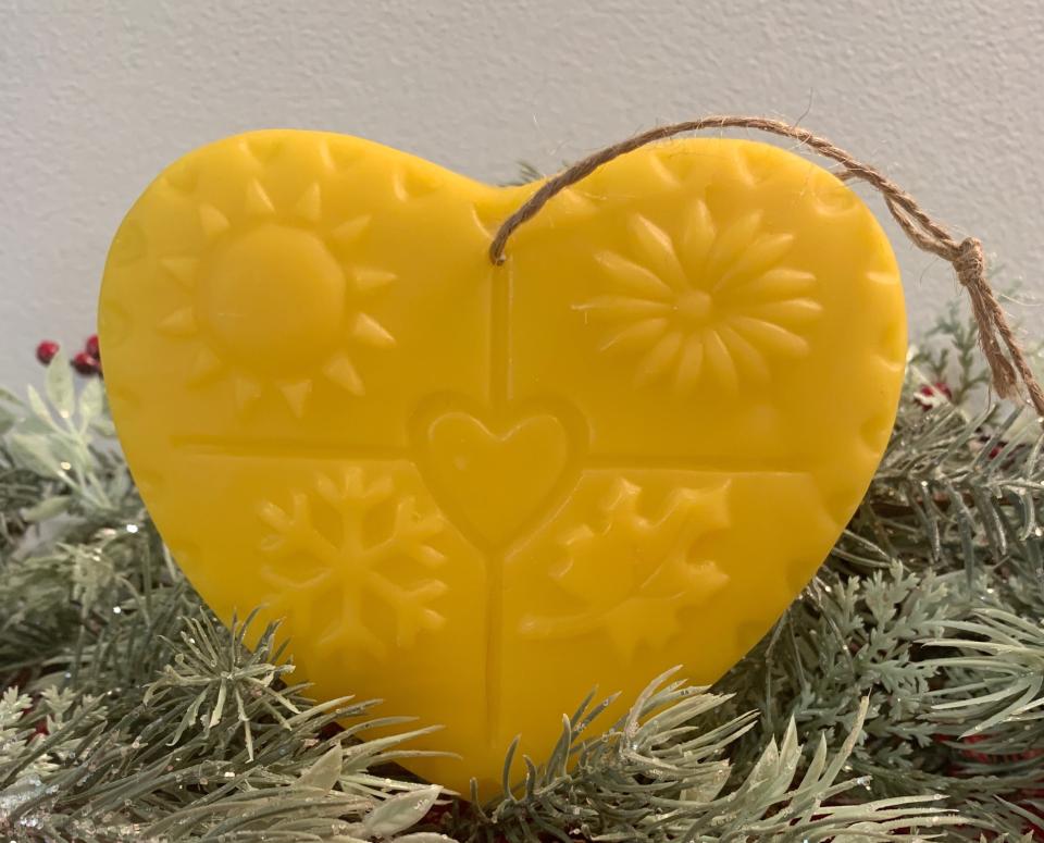 Beeswax Seasons of the Heart Suncatcher or Wall Art