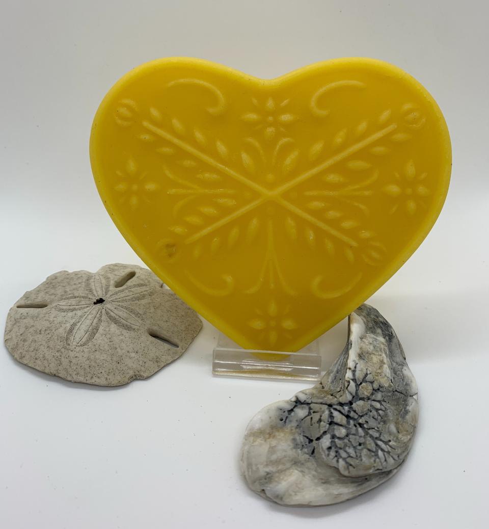 Beeswax Anniversary Heart Suncatcher