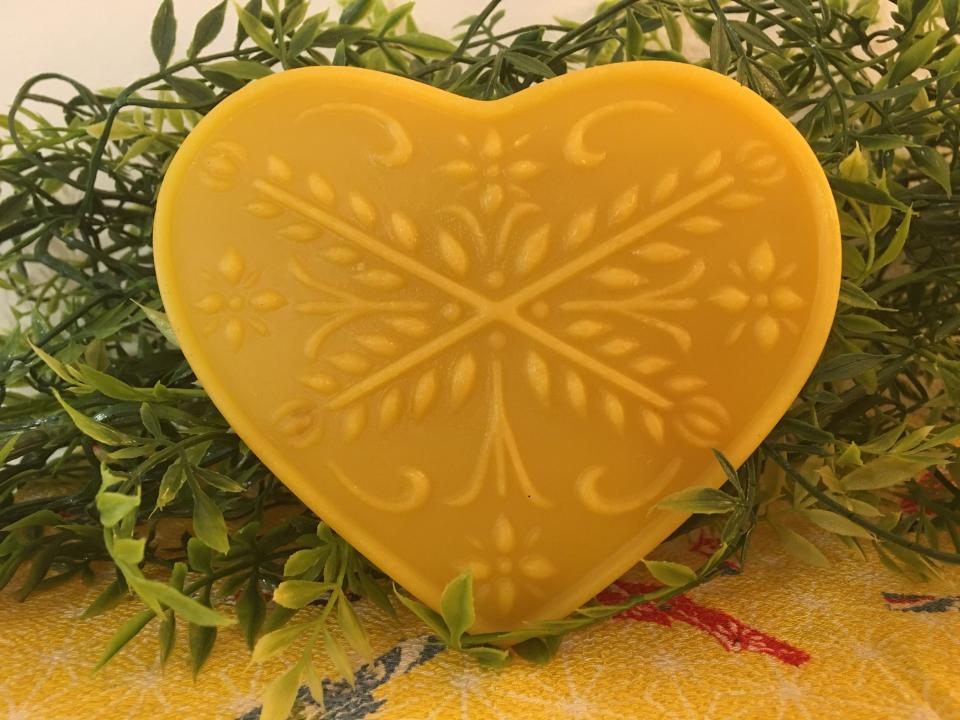 Beeswax Anniversary Heart Suncatcher