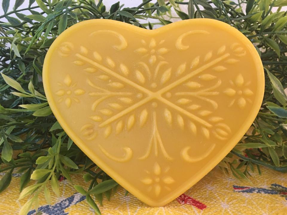 Beeswax Anniversary Heart Suncatcher