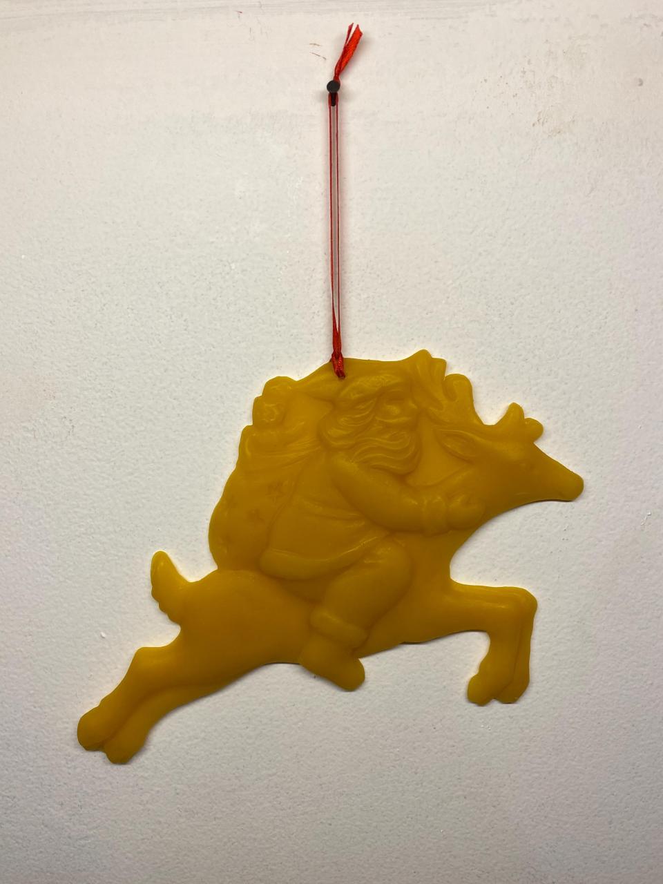 Beeswax  Santa Riding a Reindeer
