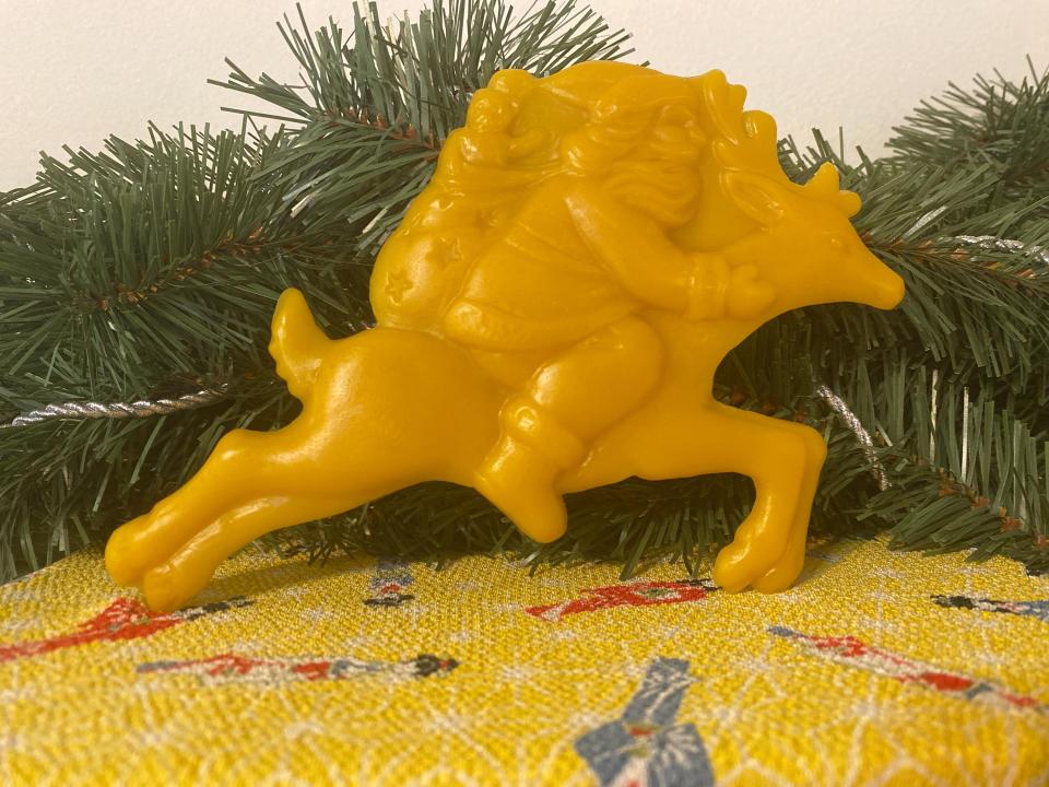 Beeswax  Santa Riding a Reindeer