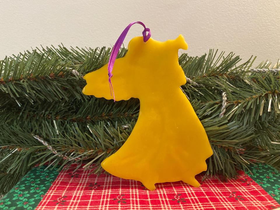 Beeswax Angel with Horn