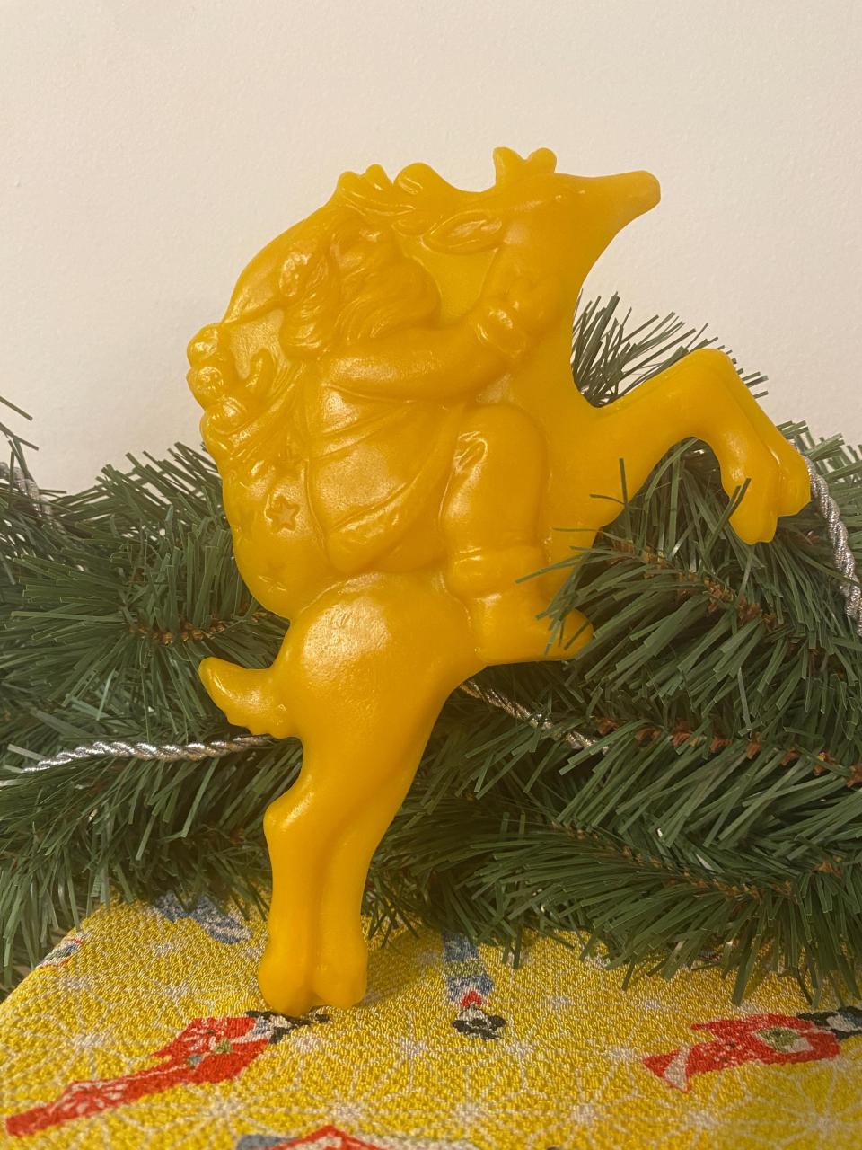 Beeswax  Santa Riding a Reindeer