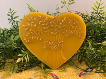 Beeswax Bountiful Heart Painted or Plain