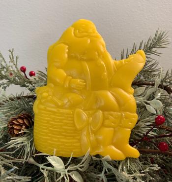 Beeswax Santa Checking his List