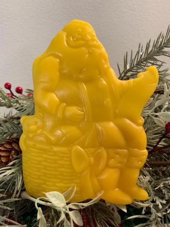 Beeswax Santa Checking his List