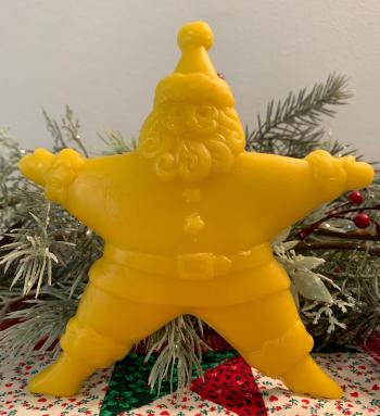 Beeswax Star Santa