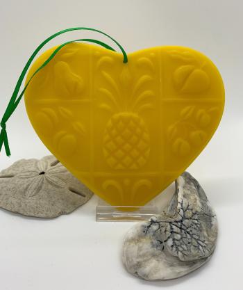 Hospitality Heart Suncatcher made with  100% Pure Beeswax