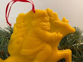 Beeswax  Santa Riding a Reindeer