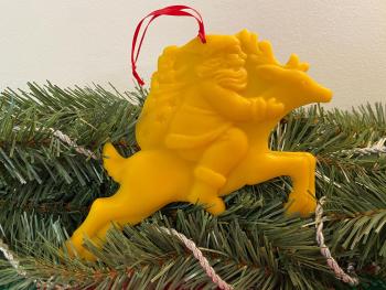 Beeswax  Santa Riding a Reindeer