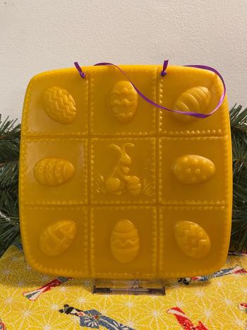 Beeswax  Bunny and Eggs Wall Hanging