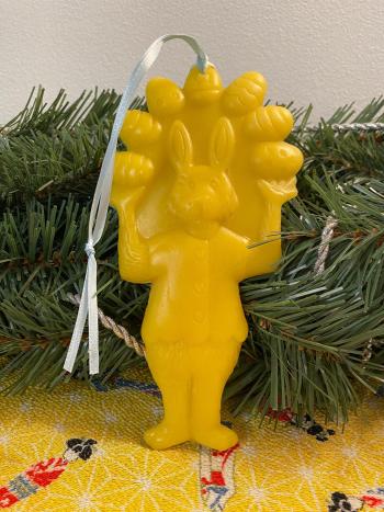 Beeswax Bunny Juggling Eggs