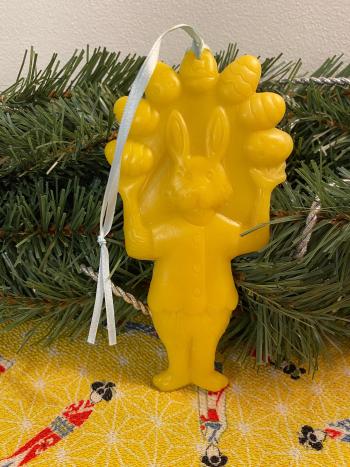 Beeswax Bunny Juggling Eggs