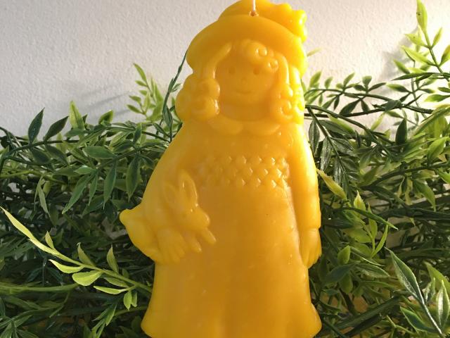 Beeswax Girl with Bunny