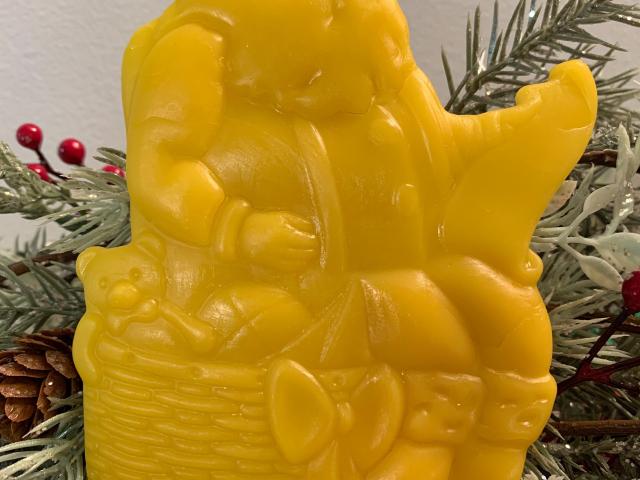 Beeswax Santa Checking his List