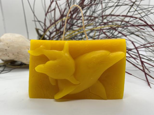 Beeswax Dolphin Family Block